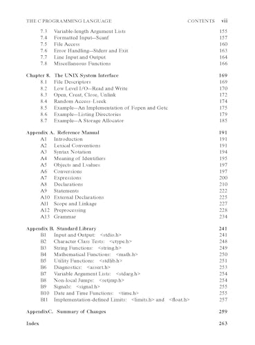 C PROGRAMMING LANGUAGE, 2ND EDN 4