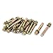 uxcell M8 Dia Thread Hex Nut Sleeve Anchors Expansion Bolt Fastener Bronze Tone 20pcs
