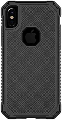 iphone x case 2017 Black Case Shockproof Cover Protective and Carbon Fiber Design for Apple iPhone X (2017)