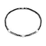 Shoopic Magnetic Therapy Necklace Crystal Hematite Beads Choker Necklace