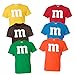 NuffSaid Youth Colorful M Candy Halloween Group Costume T-Shirt - Best Friend's Tee