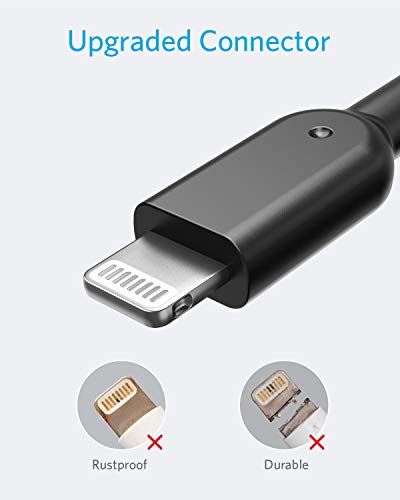 anker powerline ii lightning cable , probablemente el cable más duradero del mundo, certificado mfi para iphone xs / xs max / xr / x / 8/8 plus / 7/7 plus / 6/6 plus 