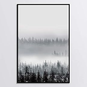 signwin Framed Canvas Wall Art Black and White...