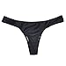 MissTalk Sexy Womens Brazilian Solid Classic Bikini Bottoms(Black S)