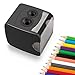 Electric Pencil Sharpener, Battery Operated or USB Heavy Duty Colored Pencil Sharpener for Kids, Artist, Student and Professionals