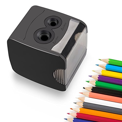 Electric Pencil Sharpener, Battery Operated or USB Heavy Duty Colored Pencil Sharpener for Kids, Artist, Student and Professionals - Thumbnail 7
