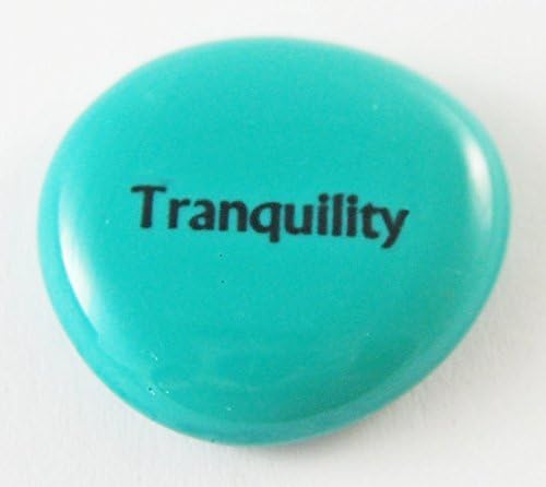 Tranquility Colored Glass Focus Imprinted Stones
