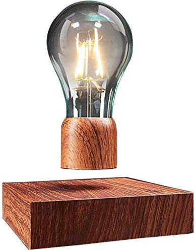 Magnetic Levitating Floating Wireless LED Light Bulb Desk Lamp for Unique Gifts, Room Decor, Night Light, Home Office Decor Desk Tech Toys