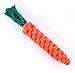 WHOMEC Ultra Durable Rope Dog Toy - Great for Aggressive Chewers - 100% Natural & Safe Cotton (1 x Carrot)