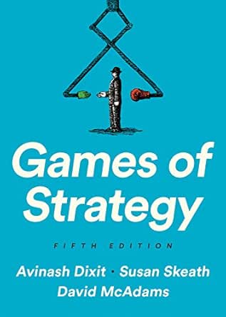Games Of Strategy Fifth Edition 5 Dixit Avinash K Skeath Susan Mcadams David 