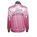 1950s Pink Satin Jacket with Neck Scarf Girls Women Danny Halloween Costume Fancy Dress (XX-Large)
