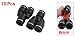 uxcell 10 Pcs Air Pneumatic 6mm to 6mm Y Shaped Push in Connectors Quick Fittings
