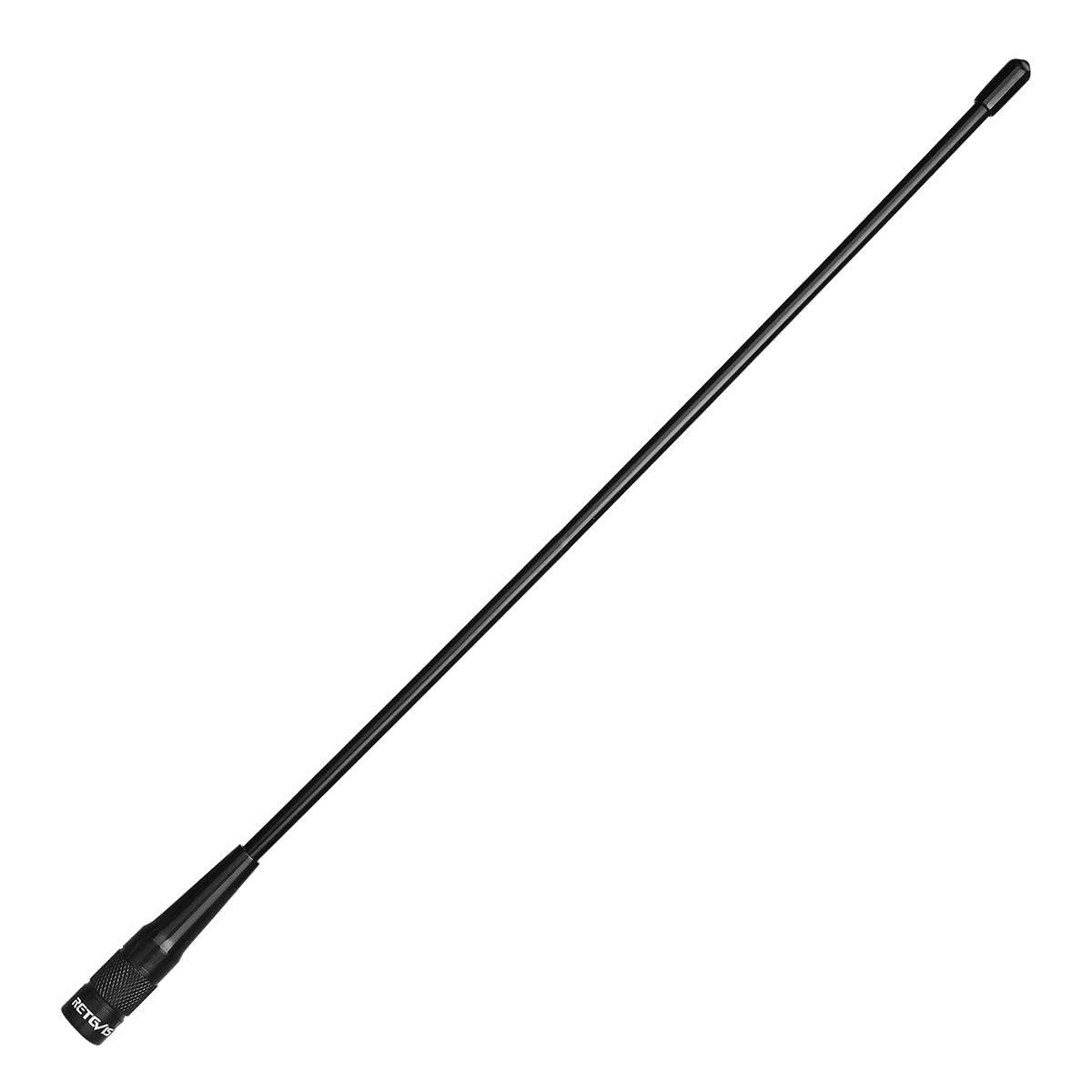 Retevis RHD771 Walkie Talkie Antenna SMA-M Dual Band VHF/UHF 20W 36,5 cm Retevis HA2 RA89 HA1UV RT1 RT3S RT81 RT85 Compatible with Baofeng UV-3R TYT MD-380 MD-280 Wouxun KG-UV8D/9D Plus (1 pcs)