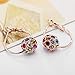 Rhinestone Woman Stud Earrings Hoop Earrings Colorful Crystal Ball Earrings