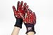 J H Heat Resistant Oven Glove:EN407 Certified 932 °F, 2 Layers Silicone Coating, Oven Mitts for Cooking, Kitchen, Camping, Fireplace, Grilling, 1 Pair