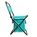 Mini Portable Folding Chair w/ Built In Cooler - Compact, Stylish and Easy to Carry Outdoor Chair for Events, Picnics, Hiking, Tailgating, Parades & More - Includes Bonus Travel Tote Bag