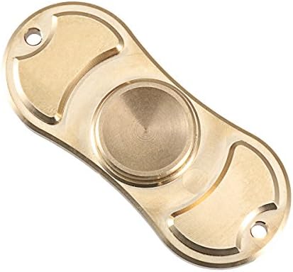 High Speed Hand Spinner Brass Metal Stress Reducer Relieves Stress &amp; Anxiety Attention Toy (Brassy)