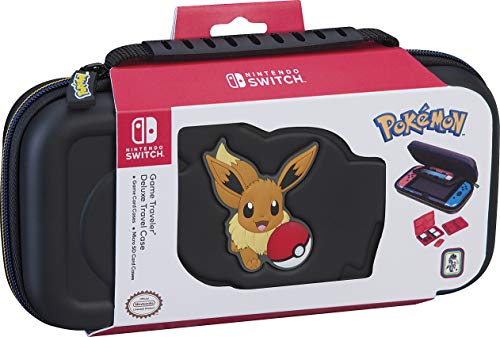 Nintendo Switch Pokémon Carrying Case - Protective Deluxe Travel Case - Eevee Rubber Logo - Official Nintendo Licensed Product