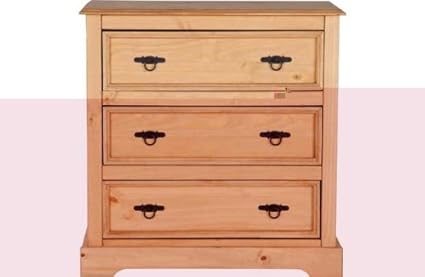 Living Romana 3 Drawer Chest Light Amazon Co Uk Kitchen Home