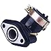 Glixal ATMT1-079 GY6 49cc 50cc Scooter Carburetor Intake Manifold Inlet Pipe for 139QMB 139QMA Engine Moped ATV Go Kart (Single Vaccuum Port)