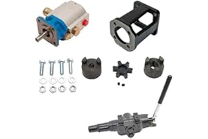 TOOL TUFF DIRECT ToolTuff Log Splitter Build Kit: 11 GPM Pump, Mount, A7 Auto Return Valve, Bolts, Coupler (for 3/4" Engine Crankshaft)