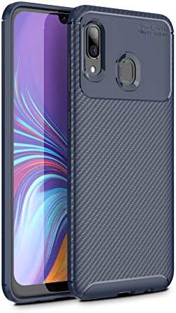 Galaxy A30 Case,Galaxy A20 Case,Turphevm Slim Lightweight Soft TPU Case Flexible Scratch Resistant Shock Resistant Anti-Fingerprint Protective Cover for Samsung Galaxy A20/A30 2019 6.4" (Dark Blue)
