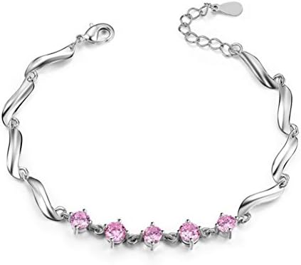Gergory Woman's Four Color Zircon Bracelets, Korean 925 Sterling The Smile Of Angle Fashion Jewelry