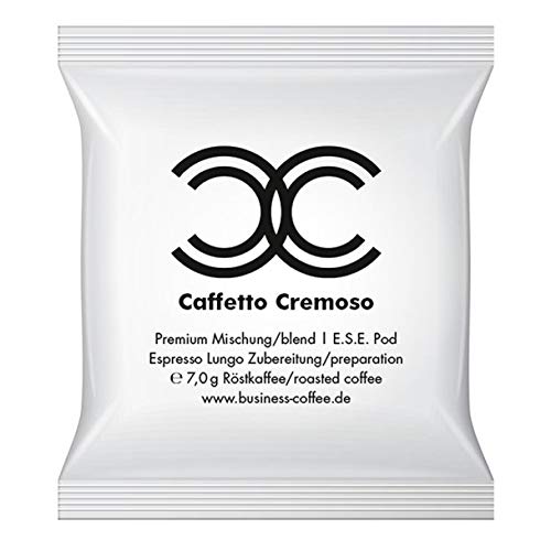 Caffetto Cremoso - Espresso Lungo Pads, 50 ESE Kaffeepads / Pods / Cialde, 350 g