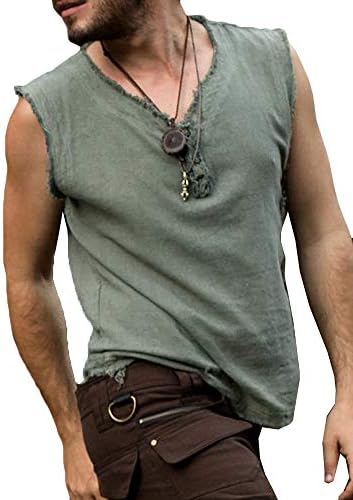 Mens Cotton Vest Workout Tank Tops 