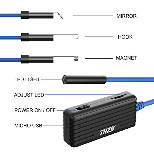 Wireless-Endoscope-THZY-HD-10m-WiFi-Borescope-Inspection-Camera-20-Megapixels-Snake-Camera-for-Android-IOS-Smartphone-iPhone-Tablet-iPad-Blue