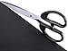 Ktrio Office Scissors, Stainless Steel Scissors for Office, Home Cutting, 8 Inch Scissors, Reduced Effort with Long Blade, Anti-rust, Straight-Handle, Pointed Tip, 8 Inch, Sharp Edge, Black, 2-Pack