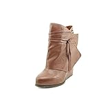 BCBGeneration Women's Loralei Ankle Wedge Bootie, Cognac