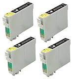 4 Pack Elite Supplies ® Remanufactured Inkjet Cartridge Replacement for #48 T048 T0481, Epson T048120 Black, Works With Epson Stylus Photo R200, Stylus Photo R220, Stylus Photo R300, Stylus Photo R300M, Stylus Photo R320, Stylus Photo R340, Stylus Photo R500, Stylus Photo R600, Stylus Photo RX500, Stylus Photo RX600, Stylus Photo RX620 (4 Black)