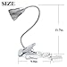 Desk Clip Plant Grow Light with 360° Flexible Gooseneck and Spring Clamp