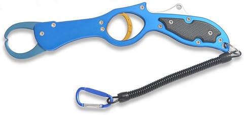 Amazon フィッシュグリップ アルミ製 最大荷重50kg フィッシュグリップ オーシャン 魚掴み器 2色 29cm Wqqw フィッシュ グリップ 魚つかみ