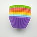 IBRR Silicone Colors Baking Cups Include 12 Shape Cupcake Liners And 12 Heart Muffin Cups, Silicone Cupcake Molds, Reusable Muffin Liners, Set Of 24