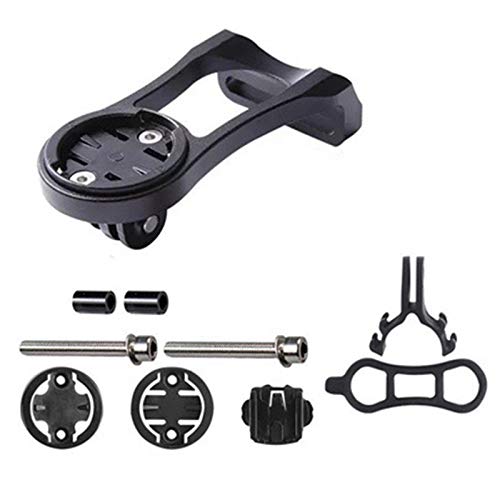 MUXSAM Mountain Bike Stopwatch Bike Stem Odometer Computers Holder, Mountain Road Bike Computer Holder Stem Top Cap Stopwatch Aluminum Alloy Black