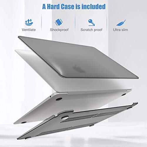 ProCase MacBook Air 13 Inch Hard Shell Case + Sleeve Bag, Compatible