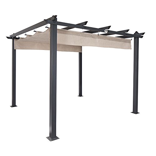 Coolaroo Constantine Pergola 9ft x 9ft Smoke