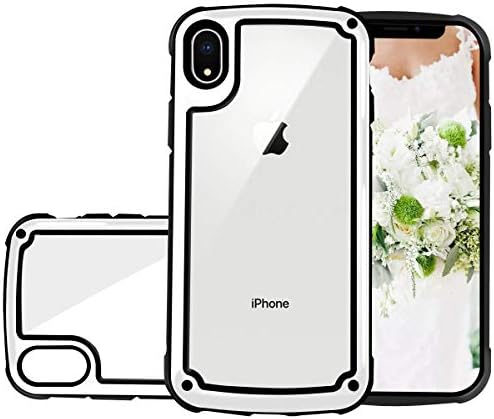HolaStar for iPhone Xs Max Case Simple White Full Body Bumper Clear Hard Back Shield Heavy Duty Protective Shock Resistant with Stylish Design