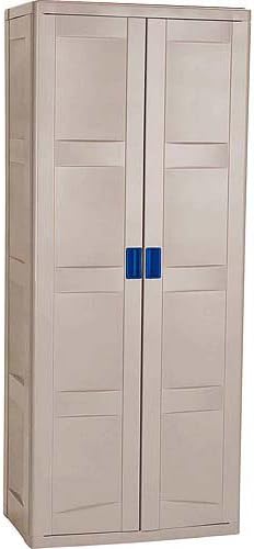 Amazon Com Suncast Storage Trends Utility Tall Storage Cabinet Kitchen Dining