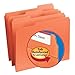Smead File Folder, Reinforced 1/3-Cut Tab, Letter Size, Orange, 100 per Box (12534)