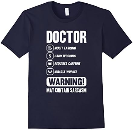 Mens Funny Doctor Gift T-Shirt Medium Navy