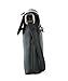 JOLLYCHIC PU Leather Multi Pockets Crossbody Bag Travel Shoulder Purse Black
