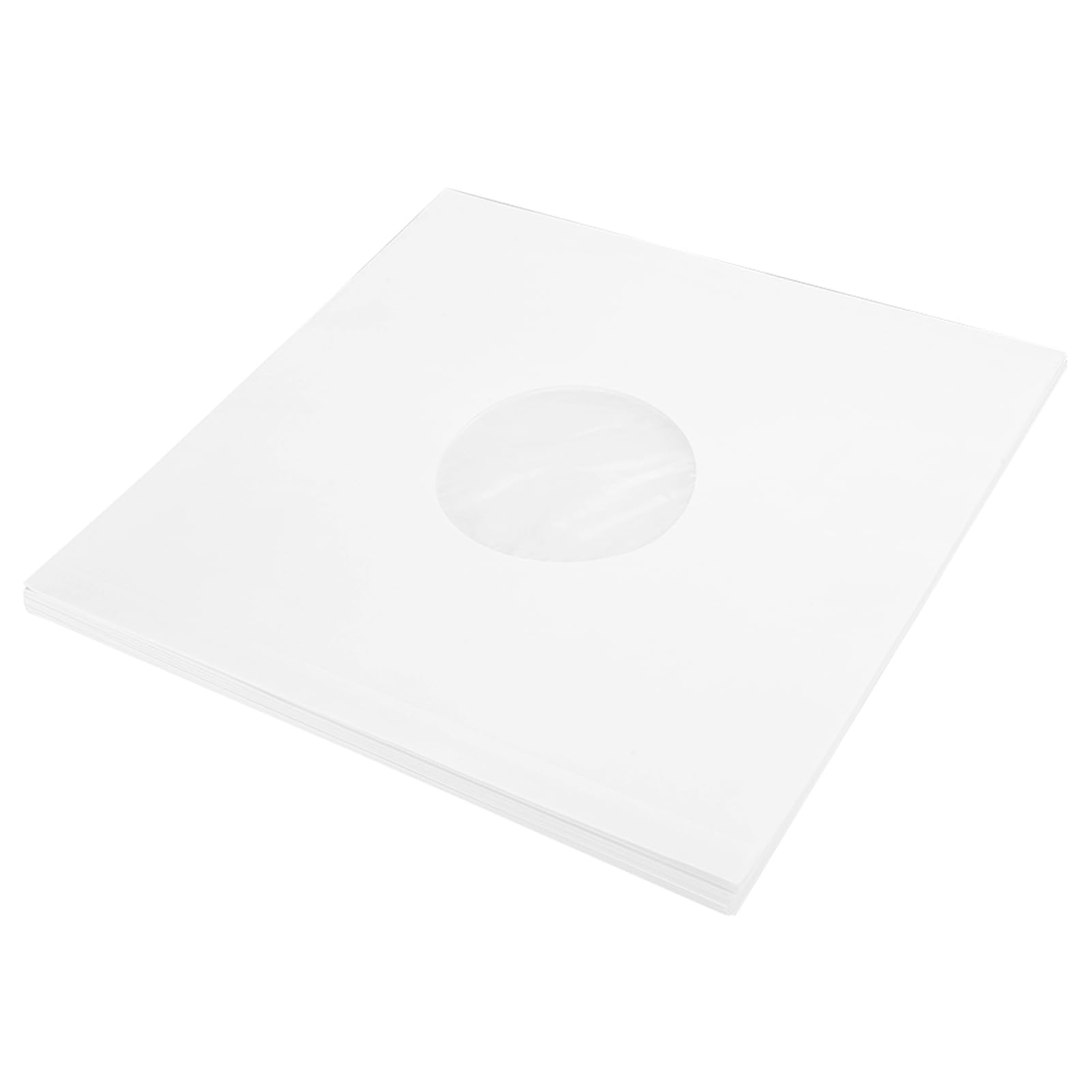 Bindpo Vinyl Record Covers,20 Pcs 12 Inch Vinyl Record Outer Sleeves Protective Protection Case with Inner Bag,Anti-static,Dust-proof,White