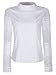 Smile Fish Women Hollow Out Back Zipper Lace Long Sleeve Elagent Blouse(White，4XL)