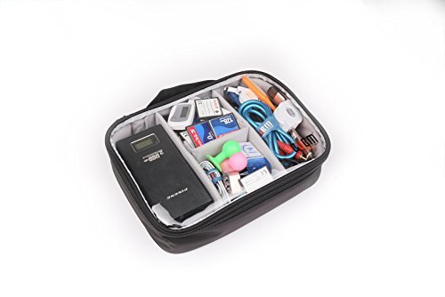 BUBM 3pcs Multi-Functional (S/M/L in One) Electronic Organizer Travel Gadgets Bag for Cables, External Flash Drive, Mouse, Memory Card, Power Bank - Clear - Thumbnail 7
