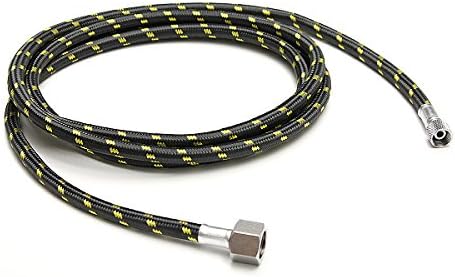 Rubber Braided 1/4Inch to 1/8Inch Connect Airbrush to Air Compressor
