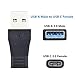 [2 in 1 Pack] Joyshare USB 3.0 Male (USB-A) to USB 3.1 Type C (USB-C) Female Connector Converter Adapter for USB Type-C Devices - Black