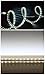 CBConcept UL Listed, 40 Feet, 4300 Lumen, 6000K Pure White, Dimmable, 110-120V AC Flexible Flat LED Strip Rope Light, 720 Units 3528 SMD LEDs, Indoor Outdoor Use, Accessories Included, Ready to use